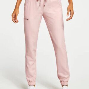 Jaanuu 5-Pocket Essential Jogger Scrub Pants in Blushing Pink Wm Sz SP